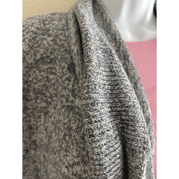 Abercrombie and Fitch waterfall cardigan Large Speckled Gray Cotton Blend - Picture 2 of 8